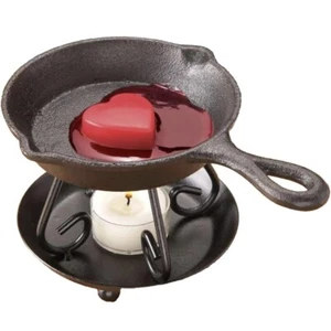 Red Shed Cast Iron Wax Melt Warmer Set Primitive Rustic Country Farm House - Picture 1 of 3