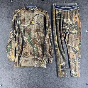 Set of Mens Under Armour Coldgear Realtree AP Camo Shirt and Leggings Large - Picture 1 of 16