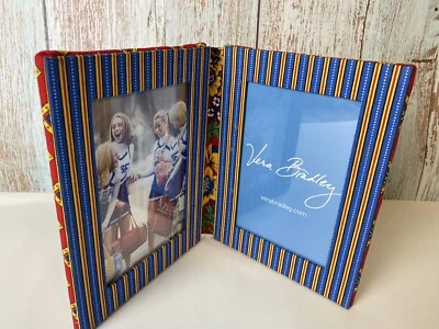 Libro de fotos Vera Bradley - Villa rojo doble marco 5x7 patrón retirado nuevo Foto 1 de 4