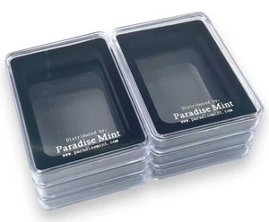 6 x Paradise Mint Brand Single Coin Storage Boxes for NGC Slabs Black Insert - Picture 1 of 3