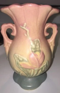 Vintage Hull Art Pottery USA Magnolia Matte Vase 13-4 3/4" 1946-1947 - Picture 1 of 5