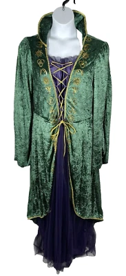 Hocus Pocus Green Costume Dress Adult Plus Size 1X Medieval Renaissance Witch - Image 1 of 4