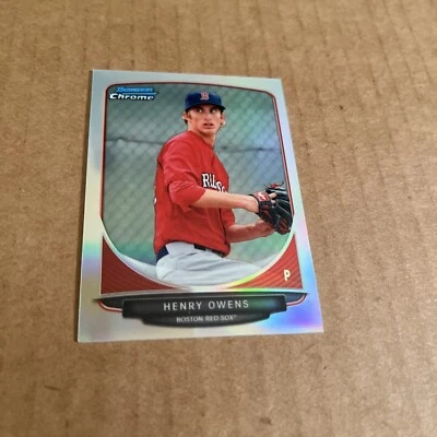 2013 Bowman Chrome MINI REFRACTOR SP /125 Henry Owens #60 Baseball Card (b8) - Image 1 of 2