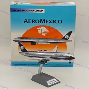 1:200 Aeroméxico Boeing 777-200 N745AM / IF772AM1023P / VUELO 200 CON SOPORTE - Imagen 1 de 8
