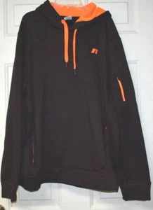 Russell Athletic Hoodie Jacket Pullover Mens XL Purple Orange - Picture 1 of 11