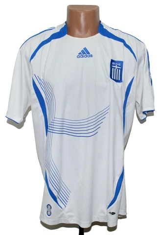 GREECE 2006/2007 HOME FOOTBALL SHIRT ADIDAS SIZE L ADULT Cover