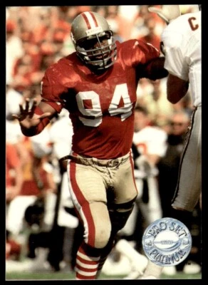 1991 Pro Set Platinum Football Card Charles Haley San Francisco 49ers #146 - Image 1 of 2