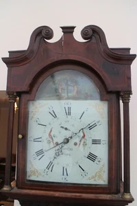Antique mahogany George III Adam and Eve Automaton Longcase Clock fully serviced - Picture 1 of 11