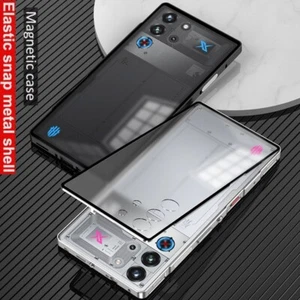 Funda trasera de PC mate transparente para parachoques de metal para ZTE nubia Red Magic 10 Air 10 Pro+9S 9 - Imagen 1 de 22
