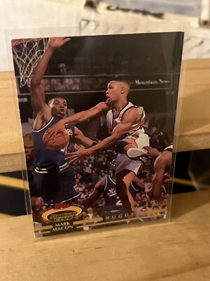 1992-93 Stadium Club Denver Nuggets Basketball Card #16 Mark Macon - Image 1 of 2