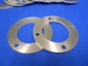 TRIUMPH TR2 TR3 TR4 TR5 TR6 STAG 2500  PAIR UK MADE ALUMINIUM 6MM WHEEL SPACERS  - Picture 1 of 7