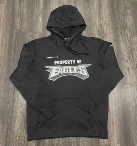 Nike Dri-Fit Philadelphia Eagle NFL Football Black Hoodie Sweatshirt Size Small - Picture 1 of 4