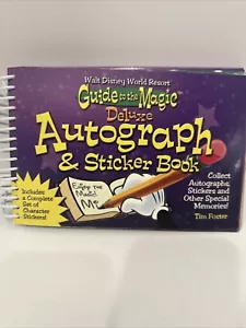 Walt Disney Word Resort Guide To The Magic Autograph & Sticker Book - Picture 1 of 12
