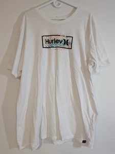 Men's XL Hurley White Everyday Washed 100% Cotton Short Sleeve T-Shirt - Picture 1 of 10