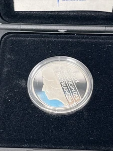 Moneda Guilder 2001 7,1 gramos plata .925 diseño Bruno Ninaber van Eyban - Imagen 1 de 5