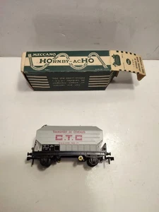 MECCANO/HORNBY HO 706 WAGON TRANSPORT DE DEREALES C.T.C. AVEC BOITE  BEL ETAT - Imagen 1 de 6