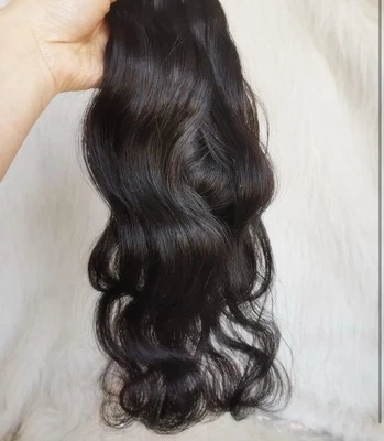 New! Black, Crochet Human Hair Extensions, 16 “ X 60 - 1 Bundle - Image 1 of 4