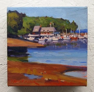 Diane Panarelli-Miller Impressionist Ptg Harbor Listed Contemporary Cape Cod - Picture 1 of 7