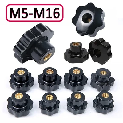 M5 M6 M8 M10 - M16 Sterngriff Sternmutter Klemmmutter Sternschraube Flügelmutter - Bild 1 von 4