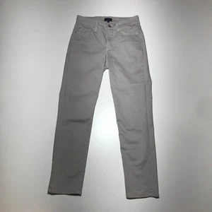 NYDJ Jeans Size 0 Ankle Slim Leg Grey Mid Rise Lift Tuck Technology Standard Fit - Picture 1 of 15