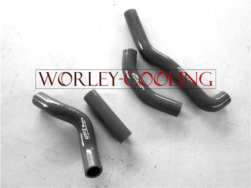 NJ-For KAWASAKI KX250 KX 250 1988 1989 88 89 Radiator silicone hose BLACK new - Image 1 of 1