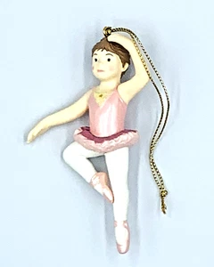VTG On Her Toes Hallmark Keepsake Ornament Ballet Dancer Girl Ballerina 1993 - Picture 1 of 10