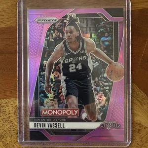 Panini Prizm Basketball Monopoly Devin Vassell Pink /199 - Picture 1 of 3