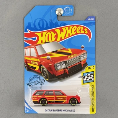 Hot Wheels Datsun Bluebird Wagon 510 Red Momo Kaido house JDM HW Speed Graphics - Image 1 of 4