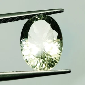 7.26 Ct Natural Green Amethyst High Luster Oval Cut - 8423 - Picture 1 of 2