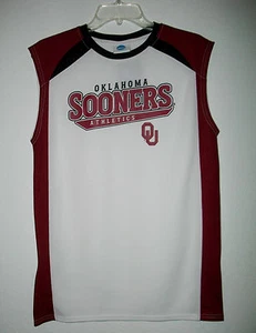 NCAA Outerstuff Oklahoma Sooners Sleeveless Jersey T Shirt Youth XL (14/16) NWT - Picture 1 of 3