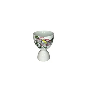 Vintage Japanese Porcelain Egg Cup Hand Painted - Imagen 1 de 7