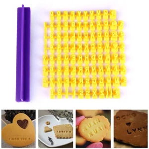 Alphabet Buchstaben Anzahl Keks Ausstecher Presse Stempel Embosser Kuchen RF _r1 - Bild 1 von 6