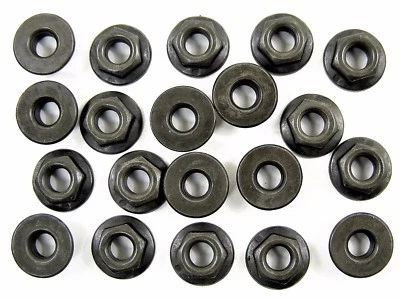 TOYOTA Flange Nuts- M5-.80 Thread- 8mm Hex- 12mm Flange- 20 nuts- #182 - Image 1 of 4