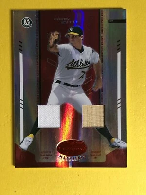 2004 Leaf Certified Materials Mirror Combo Red Barry Zito Jersey Bat Relic #/250 - Image 1 of 2