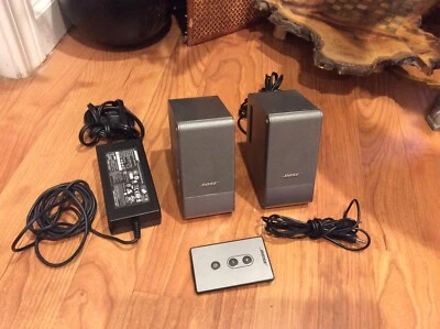 Bose Computer MusicMonitor Computer Speakers Desktop PC Silver Bose Sound - Image 1 of 4