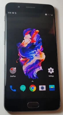 OnePlus 5 A5000 Dual SIM 128GB Unlocked Black  Android 10 #9F Working Well  - Image 1 of 4