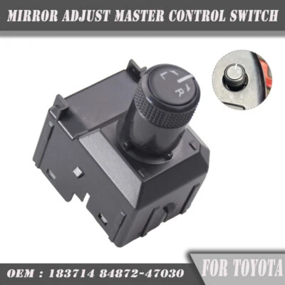 Perilla de control interruptor espejo retrovisor conductor Toyota Hilux Revo 2016-2020 84872-47030 Foto 1 de 4