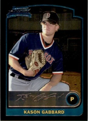 2003 BOWMAN CHROME - RC #215 KASON GABBARD BOSTON RED SOX - Image 1 of 2