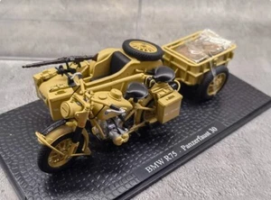1/24 WW II German BMW R75 three wheeled motorcycle with ammunition trailer - Picture 1 of 27