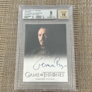 2012 Game of Thrones Season 1 Autograph Card Jerome Flynn as Bronn BGS 9 Auto 10 - Picture 1 of 2