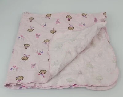 Child of Mine Monkey Tutu Ballet Shoe Heart Flower Pink Blanket Flannel Baby - Image 1 of 4