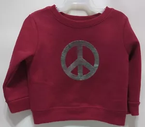 Garanimals Toddler Girl Long Sleeve Graphic Fleece Top, Red Size 12M - Picture 1 of 5