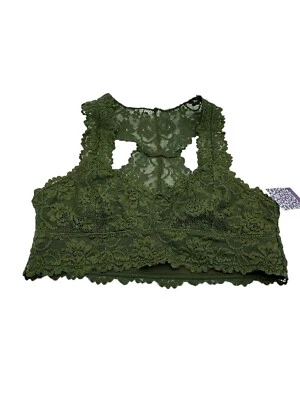 Anemone Womens Bralette Bra Size S Olive Green Lined NWT - Image 1 of 4