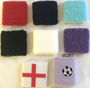 Sweatbands Wrist Bands Gym Cycling Squash PK OF 1 Unisex Sports SWEAT BANDS - Picture 1 of 21