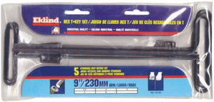 NEW EKLIND 35195 5 PC T HANDLE METRIC  ALLEN HEX KEY WRENCH SET USA MADE 6191217 - Picture 1 of 1