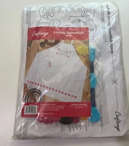 Craftways "Loving Spoonfuls" Apron Stamped Cross Stitch 144586 - Picture 1 of 3