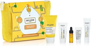 DECLEOR GREEN MANDARIN DISCOVERY SET - MOUSSE SCRUB SERUM BALM CREAM CANVAS BAG - Picture 1 of 1