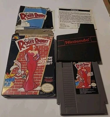 Who Framed Roger Rabbit Nintendo NES Video Game Complete In Box Tested - Image 1 of 4