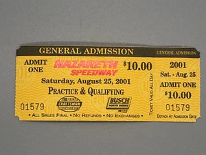 Nazareth Speedway Ticket Vintage Pennsylvania Motorsports Racetrack Souvenir - Picture 1 of 6