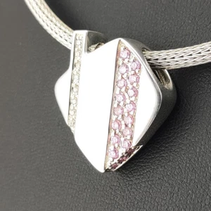 ⭐ Pierre Lang 925 Silber Anhänger Charmanhänger Halskette Kette Perle 211 ⭐ - Bild 1 von 2